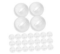 POPETPOP 30 pezzi Inserti Sonagli Giocattolo Interni Rumore per Animali Campanelle Plastiche Colorate per Artigianato Accessori Riparazione Rumore per Pupazzi e Giochi Educativi