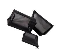 POPETPOP 3pezzi Borsa per Trucchi in Rete Dimensioni Assortite Borsa da Viaggio Custodia per Cosmetici e Articoli Vari per Organizzare Viaggi e Attività all Aperto