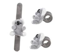 POPETPOP 3pezzi Bracciali Animali Peluche Per Ragazzo Ragazza Slap Bands Morbidi Gadget Compleanno Per Feste Tema Animali Regali Per Ragazzi e Ragazze