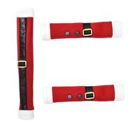 POPETPOP 3pezzi Coprimaniglia Natalizio Da Copriporta Per Frigorifero Motivo Vecchia Nonna e Nonno Adatta Per Forno Microonde Pensili Da Cucina Lavastoviglie e Altri Elettrodomestici