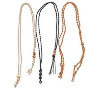 POPETPOP 3pezzi Cordino Regolabile per Collana Pietre Vuote Gabbia Intrecciata Rete per Pendenti Cristallo Accessorio per Gioielli Cristallo