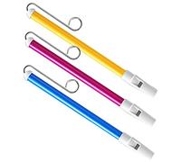 POPETPOP 3pezzi Fischietto Scorrimento Giocattolo Per Ragazzo Ragazza Strumento Musicale Simulato Durevole Asta in Metallo Per Cambiare Tono e Tonalità Per Sviluppare Interesse e Abilità