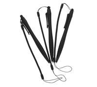 POPETPOP 3pezzi Penne con Punte Stilo Nero Cinturini Molla per Penne Penna Touch Cordino Anti-smarrimento per Penna per Computer Portachiavi Elastico a Molla per Scrittura su Schermo