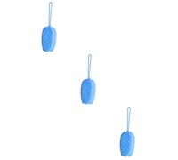 POPETPOP 3pezzi Spazzola Da Bagno Per Spugna Esfoliante Blu Per Accessorio Pratico Per La Pulizia Della Genera Ricchi Bubbles Con Gel Design Comodo e Sicuro Per La Famiglia