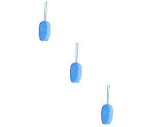 POPETPOP 3pezzi Spazzola Da Bagno Per Spugna Esfoliante Blu Per Accessorio Pratico Per La Pulizia Della Genera Ricchi Bubbles Con Gel Design Comodo e Sicuro Per La Famiglia