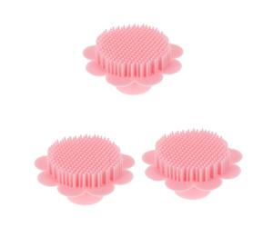 POPETPOP 3pezzi Spazzola Per Shampoo Portatile Per Ragazzo Ragazza Strumento Massaggiante Per Bagno e Lavaggio Design Creativo e Resistente