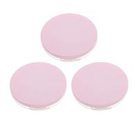 POPETPOP 3sets Contenitore per Cipria con Piumino da Contenitori da Viaggio per Cipria in Polvere Scatola per Trucco con Specchio Integrato Portatile e Ricaricabile per Donna
