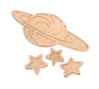 POPETPOP 4 Adesivi del Solare Decorazioni per La Casa Decorazioni per L'Aula Decorazioni per Il Comodino Decorazioni per La Cameretta dei Stelle in Legno Decorazioni