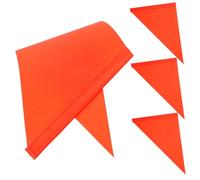 POPETPOP 4 Bandiere Di Sicurezza Per Biciclette Piccole Bandiere Per Rimorchi Per Retromarcia Bandiere Di Sicurezza Riflettenti Asta Per Bandiera Per Bandiera Triangolare
