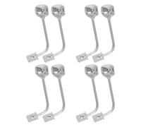 POPETPOP 4 paia di supporti per il naso: supporto per cuscinetti nasali per occhiali avvitabili, supporto per cuscinetti in metallo, ponte antiscivolo, supporto per occhiali di ricambio, accessori per