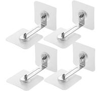 POPETPOP 4 pezzi Ancoraggi Adesivi per Mobili Antiribaltamento Fissaggi Resistenti per Librerie e Armadi Sicurezza e Animali Installazione