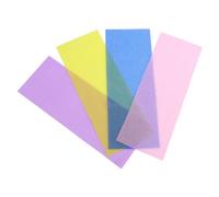 POPETPOP 4 pezzi Asciugamani Doccia in Nylon Elastico Panni Esfolianti per Corpo con Superficie Testurizzata per Pulizia Profonda e Rimozione Cellule Morte Adatti per Spa e Uso Quotidiano