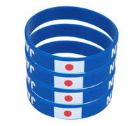 POPETPOP 4 Pezzi Bracciali Silicone con Braccialetti Sportivi per Partite Calcio e Materiale Resistente Utilizzo Lungo Termine