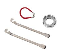 POPETPOP 4 Pezzi Chiave Tiraraggi Bici in Acciaio Rosso, Set 4 Pezzi | Hardened Plating, per Raggi e Nipples, per Montaggio e Riparazione