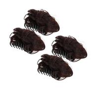 POPETPOP 4 Pezzi Clip per Chignon Finti in Fibra Resistente al Calore Mollette per Capelli Leggere e Comode Accessori per Acconciature Volumizzanti da Donna e Ragazza per Feste e Cosplay
