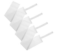 POPETPOP 4 Pezzi Fascia da Capitano per Calcio in Nylon Bianco, Elastico e Regolabile, Design Vuoto per Squadre di Sport di Calcio