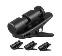 POPETPOP 4 Pezzi fermacavo per cuffie auricolare MORSETTO clip per il filo degli auricolari accessori per auricolari clip del cavo audio della cuffia Clip per cavi per cuffie plastica Nero