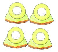 POPETPOP 4 Pezzi Hard Hat Brim Sun Shade With Reflective Band Neck Visor For Construction Safety Helmet Uv Protection Easy Installation For Outdoor Workers
