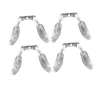 POPETPOP 4 pezzi Naselli per Morbidi Antiscivolo Trasparenti Cuscinetti Naso Comfort per Montature da e Sole Compatibili con Vari Tipi di Telaio