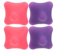 POPETPOP 4 Pezzi Palla per Esercizi Mano in Silicone, Palla Esagonale per Presa e Massaggio, Allenatore di Presa, per Allenamento della Forza di Mano e Polso, Uso Domestico e Viaggio,