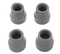 POPETPOP 4 Pezzi Piedini in Gomma Antiscivolo per Bastone a Piedi, Compatibili Canne da 16mm, Leggeri e Flessibili, per Uso Portatile su Superfici Esterne