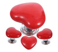 POPETPOP 4 pezzi Pulsanti Scarico per Wc Forma Cuore Pulsanti in Resistenti Ricambio per Parti Serbatoio Bagno Facili da Installare e Durevoli