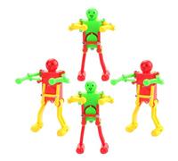 POPETPOP 4 Pezzi Robot Giocattolo Molla per Gioco Danza Animato Leggero e Tascabile Regalo Compleanno e Decorazione Casa Adatto per Famiglie Colore Casuale Colore Casuale