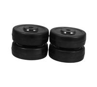 POPETPOP 4 Pezzi Ruote Girevoli Gomma Silenziosa per Riscaldatori Patio Compatibili con Vari Design Robusto Facile per e Attrezzature Giardino