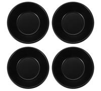 POPETPOP 4 Pezzi Stampi per Uova in Acciaio al Carbonio Non-stick Conduzione Termica per Pudding e Egg Tart in Hotel e Ristorante