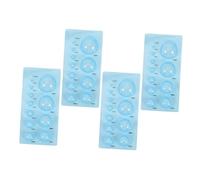 POPETPOP 4 Pezzi Stampi Quilling in ABS Resistente per Modellare Carta Mezza Strumenti Fai da Te per Artigianato Quilling Creativo