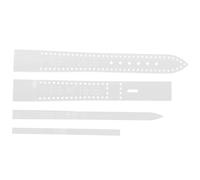 POPETPOP 4 Pezzi Stencil Acrilico Trasparente per Cinturino Orologio Modello Template per Fai da Te Artigianale Maschile e Femminile Resistente Facile Utilizzo