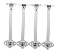 POPETPOP 4 Pezzi Supporto per Armadio Ribalta in Acciaio Telescopiche Ammortizzate per Apertura Cerniere per Mobili con Chiusura Soft Close Ottimizzazione per Cucina Compatta