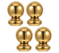 POPETPOP 4 Pezzi Terminale a Forma di Sfera per Corrimano in Acciaio Inox | Finitura Lucida a Specchio, Connessione Sicura, per Scale Domestiche e Ringhiere Esterne