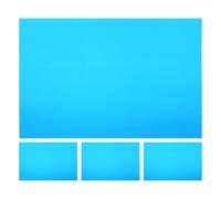 POPETPOP 4 Piastre in Alluminio Anodizzato Blu A4 per Incisione Laser, Materiale per Targhe e Segnaletica, Fogli Metallici Sottili 0,2 Mm per Progetti Artigianali e Stampa Laser Duratura