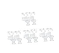 POPETPOP 4 set Accessori Per Il Bagno Della Casa Delle Bambole Mini Vasino Toilette Per Casa Delle Bambole Toilette Realistiche Toilette 1/12 Decorazioni Per Casa Delle Bambole 6 pezzi*4