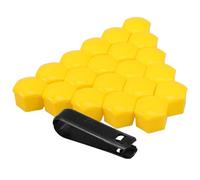 POPETPOP 40 Pezzi Coprimozzi per Centro Ruota in Pp Giallo Design Elegante e Installazione Facile per Accessori Auto Multiuso