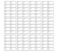 POPETPOP 400 Etichette Autoadesive per Alimenti da Congelatore in Pvc Bianco, Pratiche e Facili da Scrivere per Casa e Scuola, Adesive e Rimovibili per Data Alimenti