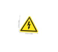 POPETPOP 400 Pezzi Etichette Avvertenza Elettrica Triangolo Giallo Adesive Resistenti Acqua e Graffi per Scatole Elettriche ed Esterni