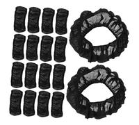POPETPOP 40pezzi Coperture Protettive Per Ruote Di Sedia Rotelle in Tessuto Non Tessuto Nero Fodere Protettive Resistenti Sporco e Polvere Per Ruote Stretta Accessori Di Protezione Durevoli