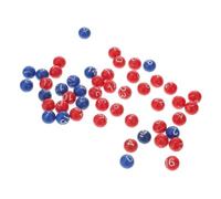 POPETPOP 49 Palline Bingo Plastica Numerate Doppio Colore Inciso per Giochi Feste Adulti Palline Lotteria Facili da Leggere Accessori Tombola Numeri Colorati per Sorteggio