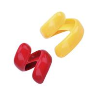 POPETPOP 4pezzi Affettatrice Manuale Per Salsicce Hot Dog e Wurstel Perfettamente Come Accessorio Per Barbecue e Cottura Confezione Da Colore Giallo
