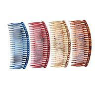POPETPOP 4Pezzi Pettini Resina per Colorati Accessori per Gioielli e Acconciature per Matrimoni e Speciali Strumento Stile per Donne e Ragazze