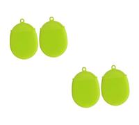 POPETPOP 4pezzi Spazzola Per Silicone Per Massaggio e Esfoliazione Del Corpo Design Ergonomico Per Pulizia Delicata e Stimolante Della Circolazione