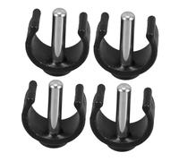 POPETPOP 4pezzi Supporto Per Bastone in Gomma Termoplastica Perno Di Bloccaggio Da Clip Per Bastoni Da Passeggio e Corrimano Bagno Barra Di Sostegno Attacco Per Bastone Senza Attrezzi