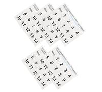 POPETPOP 5 Fogli Adesivi Rimovibili per Note Musicali Handpan Etichette Scala Numerica Nera per Tamburo a Lingua Adesivi Resistenti per Esercizi di Batteria Eterea per Principianti e