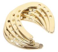 POPETPOP 5 Pezzi Attacco Portachiavi in Lega Oro a Forma di Ferro di Cavallo, Piccolo e Leggero, Resistente alla Deformazione, per Progetti Artigianali e Bomboniere Matrimonio