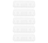 POPETPOP 5 Pezzi Contenitore in Plastica con 24 Scomparti per Fiale da 3ml, Organizer Modulare con Chiusura Ermetica, Custodia Robusta per Laboratorio e Biochemica