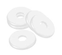 POPETPOP 5 Pezzi Copritubo da Parete Bianco Rosone Diviso in Autoadesivo per Bagno Cucina Wc Piastra Decorativa Rotonda per Copertura Foro Muri e Tubi Idraulici