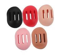 POPETPOP 5 Pezzi Custodia Silicone per Spugne Trucco con Scomparti Protettivi e Traspiranti Organizer Portatile per Beauty Egg Scatola Anti-polvere per Viaggi e Uso Quotidiano in Colori