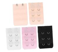 POPETPOP 5 pezzi Estensori per Reggiseno Ganci File Regolabili Colori Casual Prolunga per Aumentare Taglia e Comfort Reggiseno Colore Casuale Colore Casuale